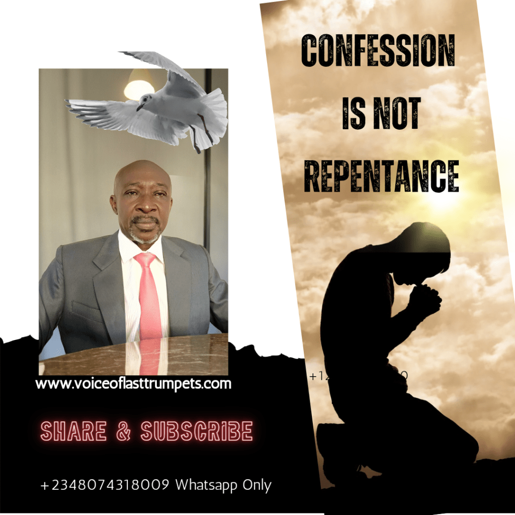 CONFESSION IS NOT&nbsp;REPENTANCE