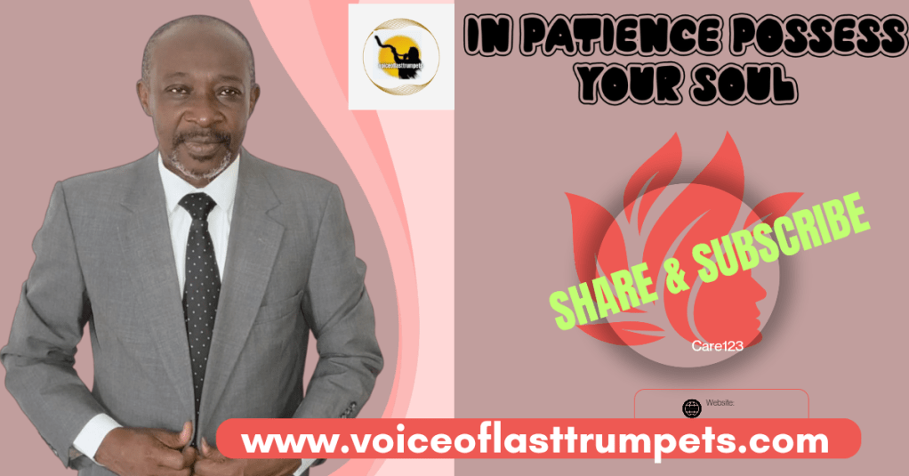 IN YOUR PATIENCE POSSESS YOUR&nbsp;SOUL