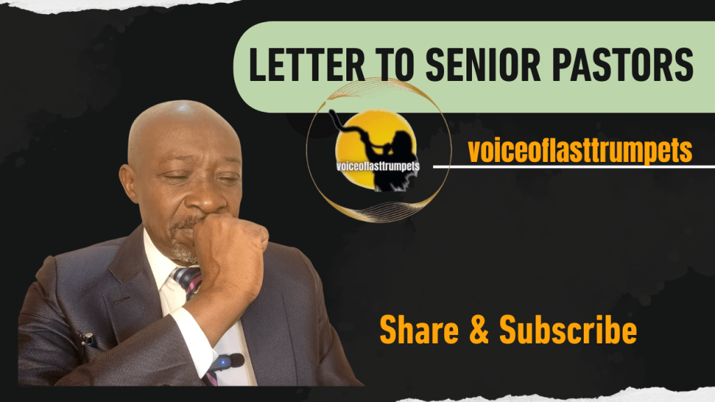 LETTER TO SENIOR&nbsp;PASTORS